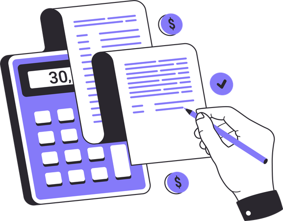 Transaction Payment Record  Illustration