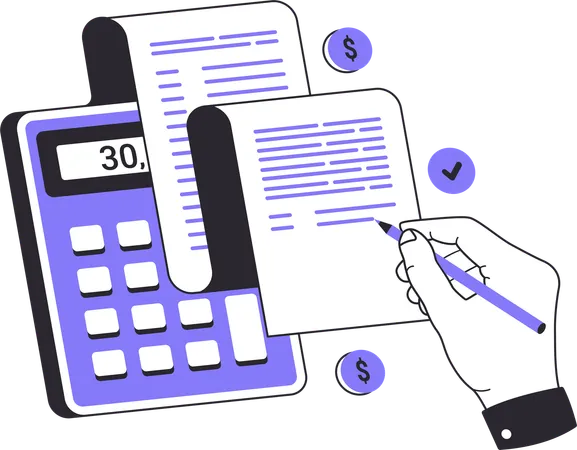 Transaction Payment Record  Illustration