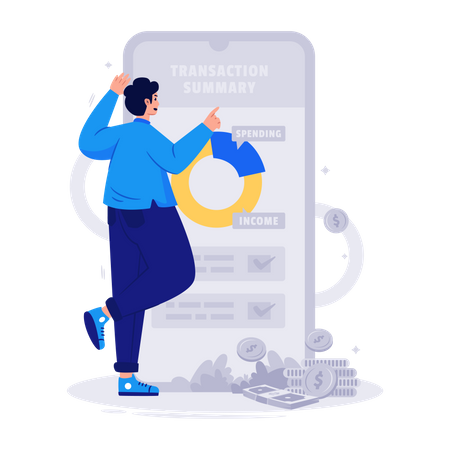 Transaction summary  Illustration