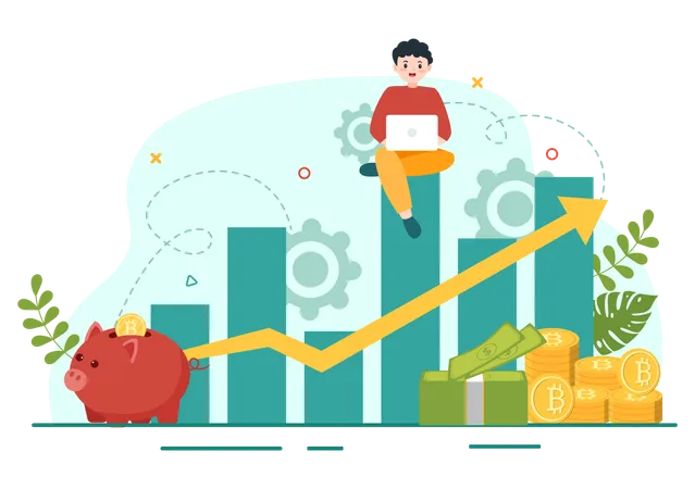 Transactions de crypto-monnaie  Illustration