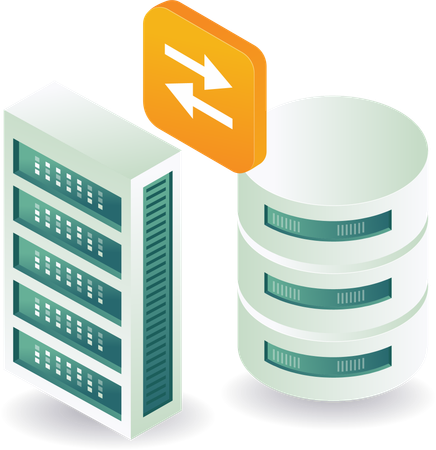 Transfer database server  Illustration