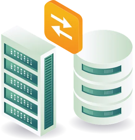 Transfer database server  Illustration