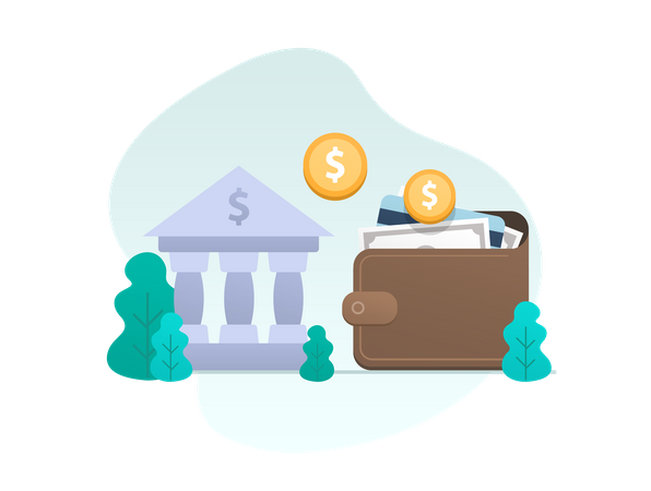 Transfer Money  Illustration