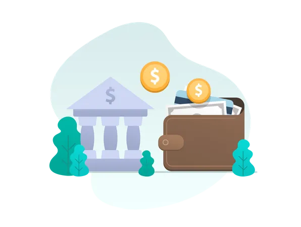 Transfer Money  Illustration