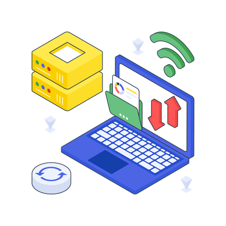 Transferencia de datos  Ilustración