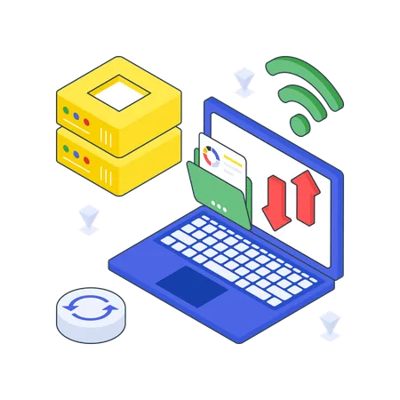 Transferencia de datos  Ilustración