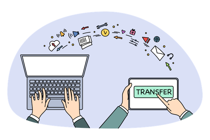 Transferencia de información y tecnologías  Illustration