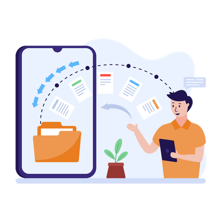 Transfert de données  Illustration