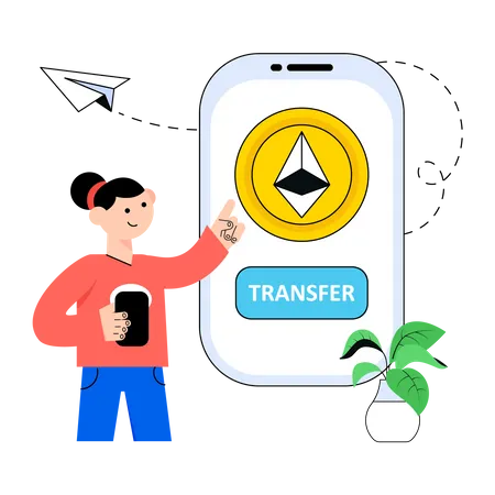 Transfert d'Ethereum  Illustration