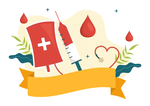 Transfusión de sangre  Ilustración