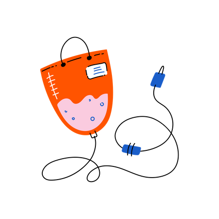 Transfusion sanguine  Illustration