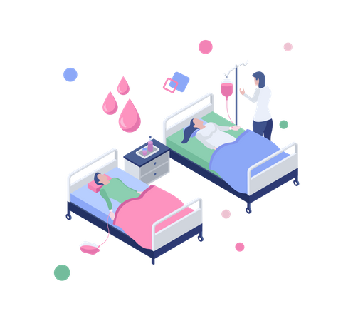 Transfusion sanguine  Illustration