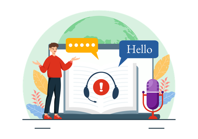 Translation Service  Illustration