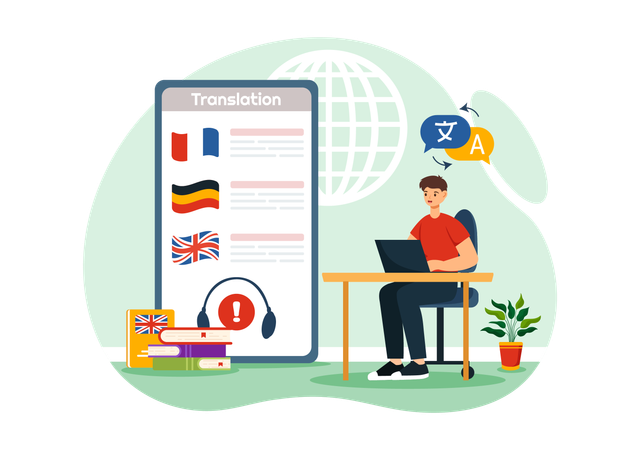 Translation Service  Illustration