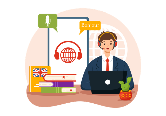 Translation Service  Illustration