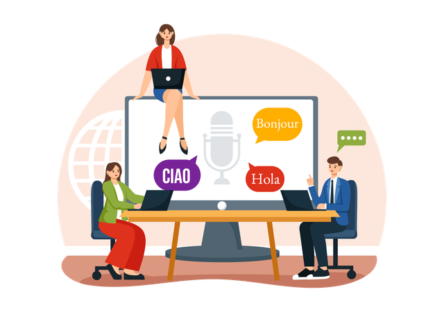 Translation Service  Illustration