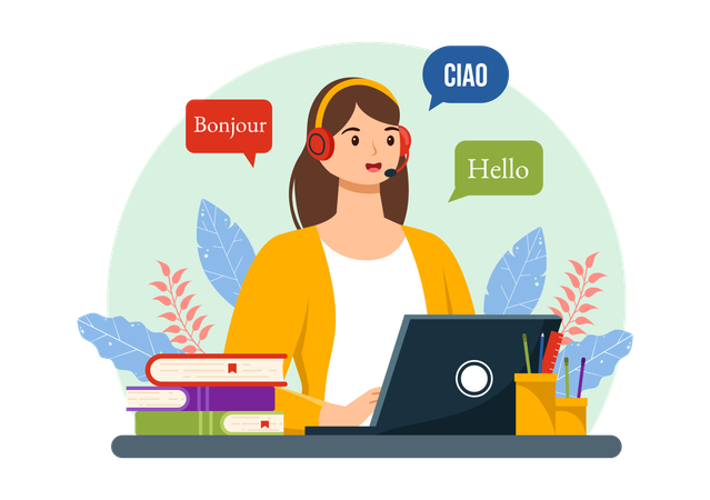 Translation Service  Illustration