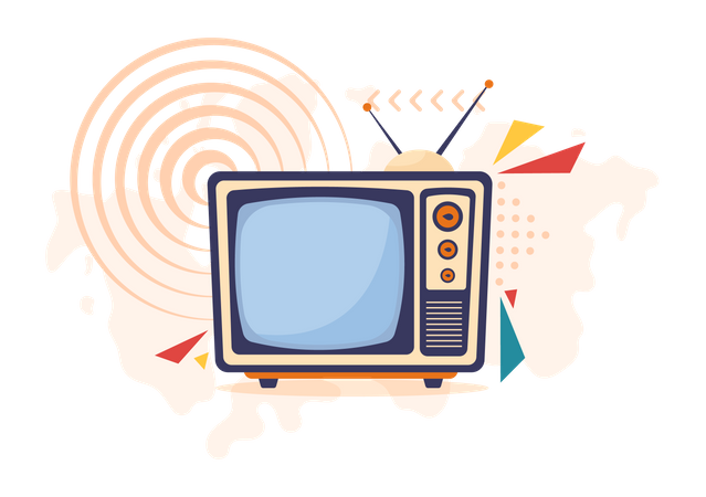 Transmisiones de television  Ilustración