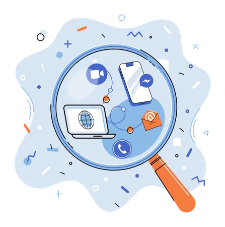 Transmission of digital data over distance  Illustration