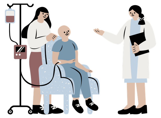 Transplante de medula óssea  Ilustração