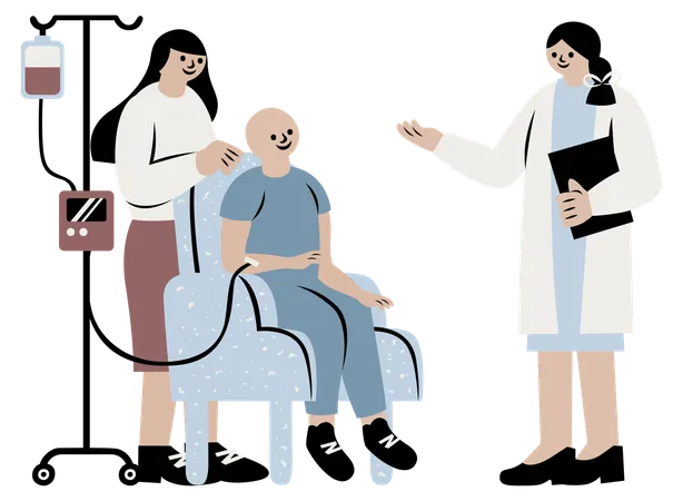 Transplante de medula óssea  Ilustração