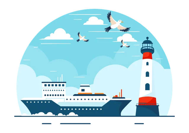 Transport maritime  Illustration