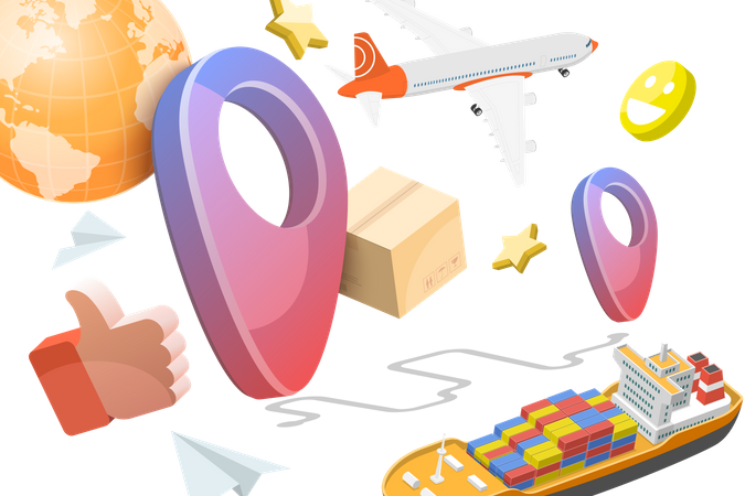 Transportation And Delivery  イラスト