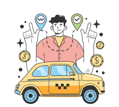 Transportation business  イラスト