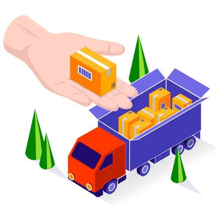 Transportation Service  Illustration