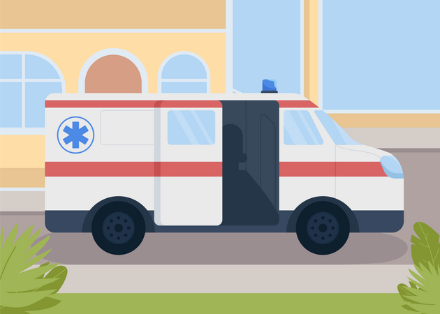 Transporte medico  Ilustración