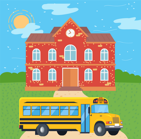 Transporte público  Ilustração