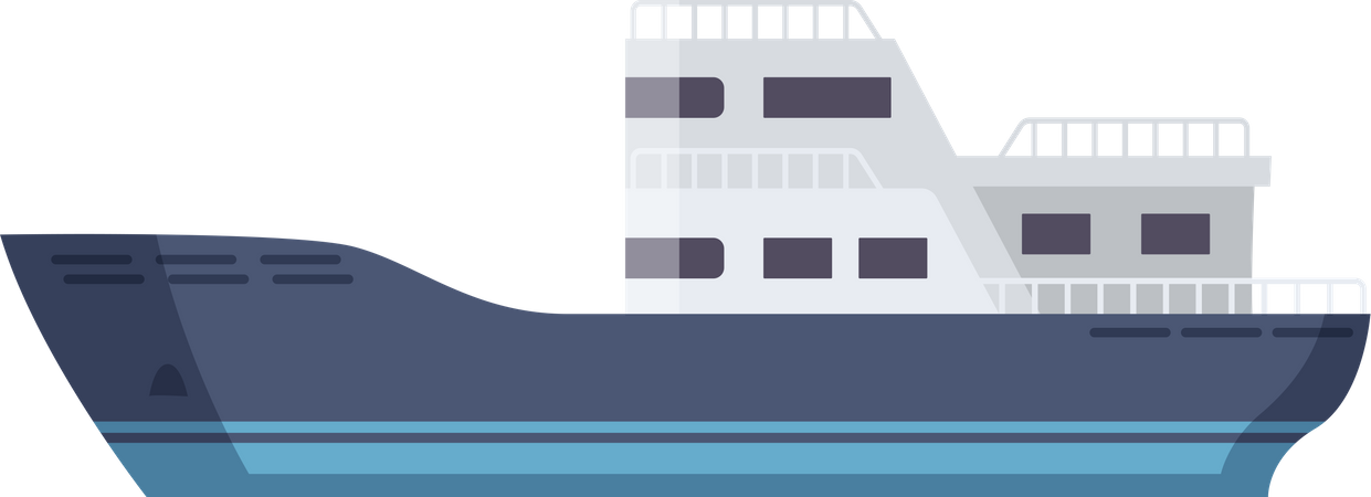 Transportschiff  Illustration
