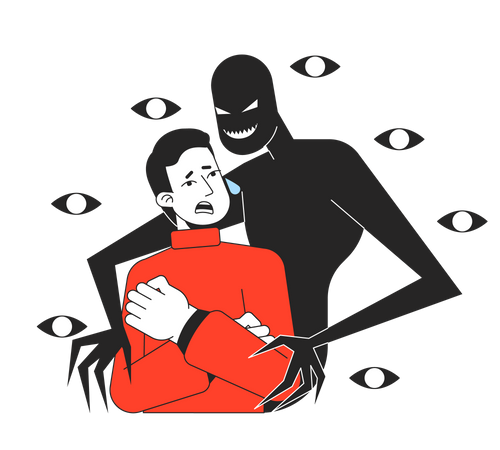 Transtorno de fobia  Illustration