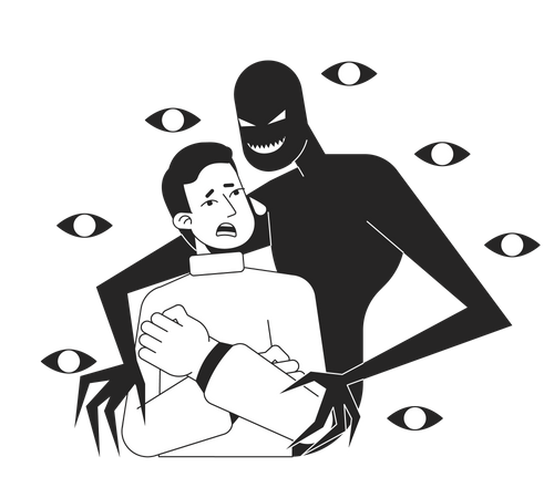 Transtorno de fobia  Illustration
