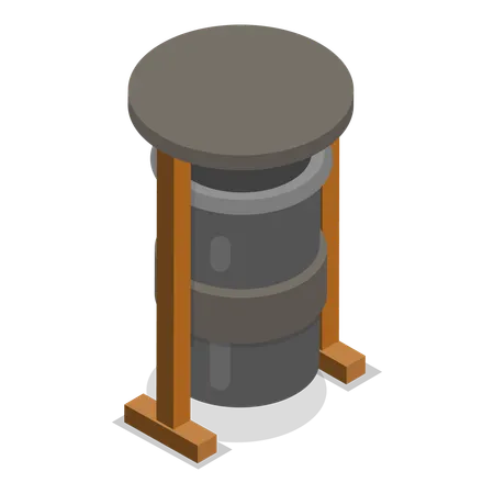 Trash Bin  Illustration
