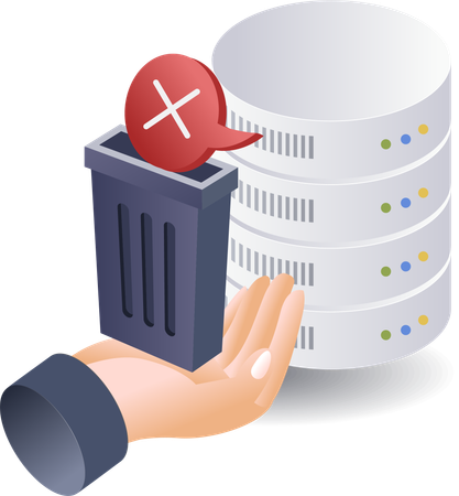 Trash database system  일러스트레이션