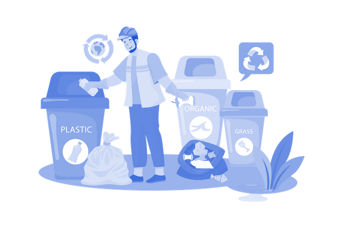 Trash Management  Illustration