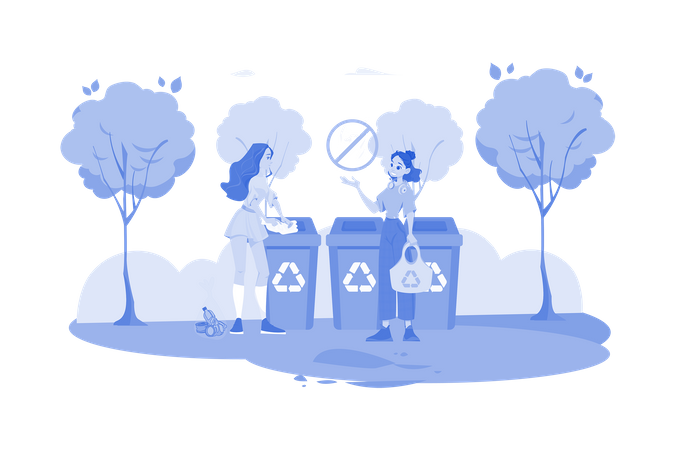 Trash Management  Illustration