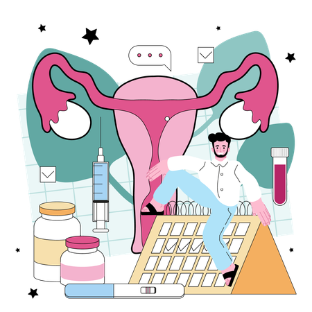 Tratamento de Periodontia e Obstetrícia  Ilustração