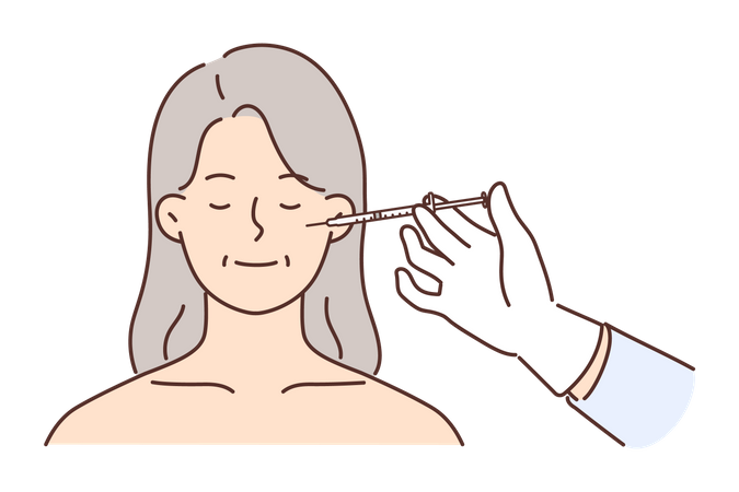 Tratamento facial  Ilustração