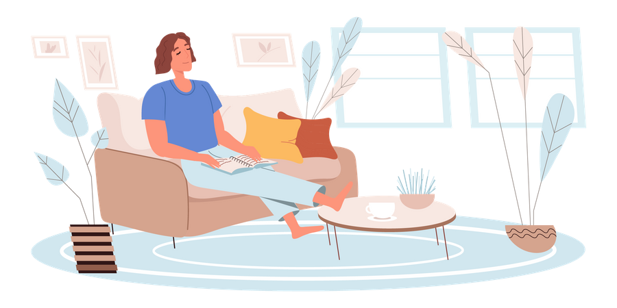 Träumende Menschen  Illustration