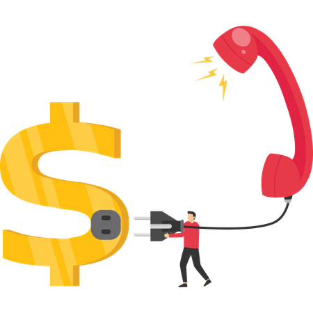 Travail d'agent en tant que support client  Illustration