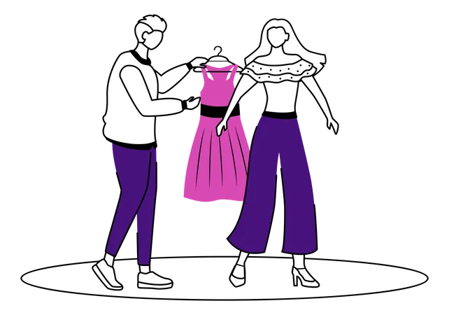 Travail de créateur de mode  Illustration