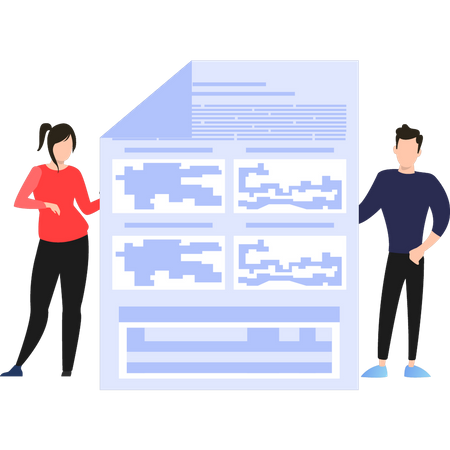 Équipe travaillant sur la programmation de logiciels  Illustration