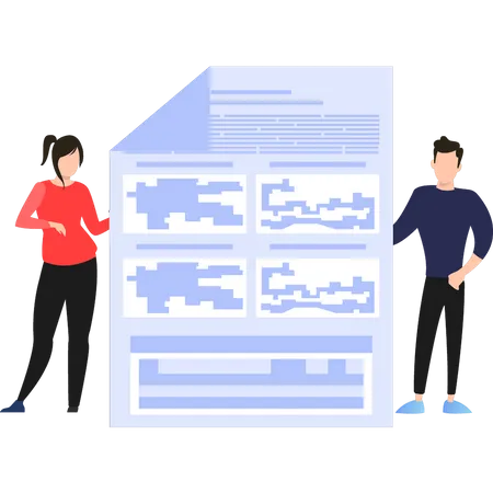 Équipe travaillant sur la programmation de logiciels  Illustration