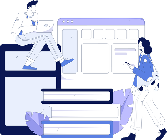 Travailleur occasionnel travaillant à domicile  Illustration