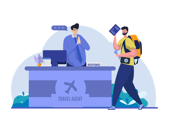 Travel agency Illustration