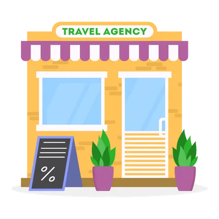 Travel Agency Company Illustration