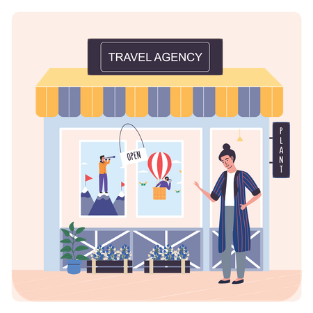 Travel Agency  Illustration