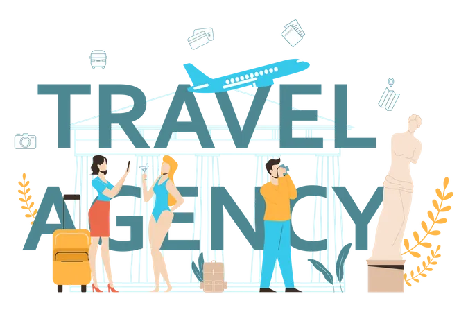 Travel agency  Illustration